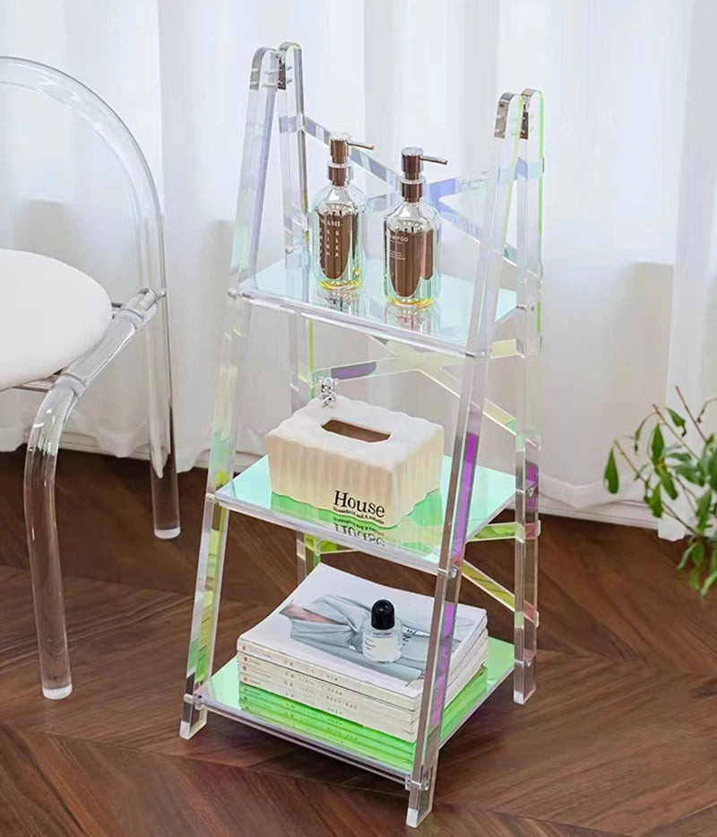 Detachable Custom Transparent Storage Acrylic Display Rack Customized Clear Acrylic Book Shelf