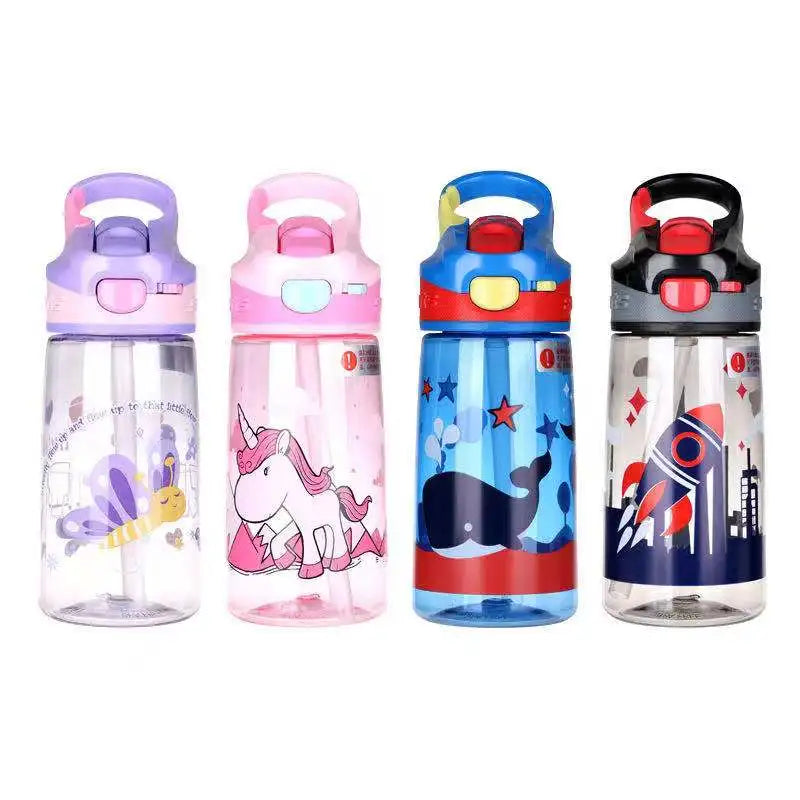 Wholesale Bpa Free Tritan Water Bottle Custom logo Colorful Cute 450ml Water Cup for Kids