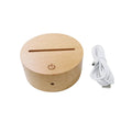 7 Colors Changeable Touch Sensor LED Wood Base for Acrylic Plate Table Base Lamp for Home