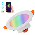 Latest Wireless Control RGB LED Recessed Smart Dimmable Spotlight WiFi Tuya Aluminum IP44 10W Downlight