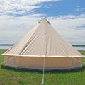 New Style 6-8 Person Waterproof Durable Tourist Bell Tent One Bedroom Indian Style Pyramid Canvas Tent for Outdoor Events