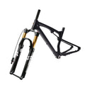 High-Strength 100mm 120mm 140mm Suspension Bicycle Fork 15*110mm Pitch Air Fork Magnesium Alloy Travel MAGICBROS MG-FK341T for