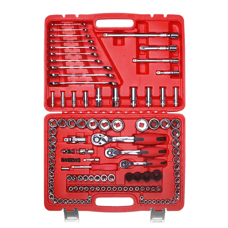 GATmatic 120Pcs Professional Mechanic Tool Set CR-V Steel Socket Wrench Kit Auto Repair Hand Tool Combination with Storage Case