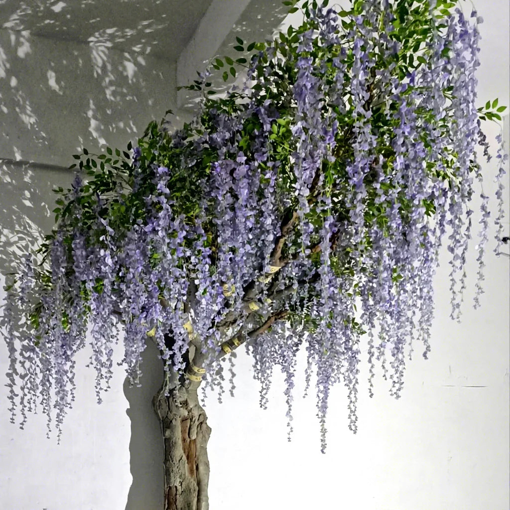 Custom Big Purple Tree Artificial Cherry Blossom Large Outdoor Cherry Blossom Trees for Indoor Outdoor Decoration MegaBDM