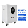 5kWh 10KWh 15kWh 16kWh 32kWh Lithium Battery LiFePO4 Powerwall 48V 51.2V 200ah Floor Mounted House Solar Energy Storage Battery
