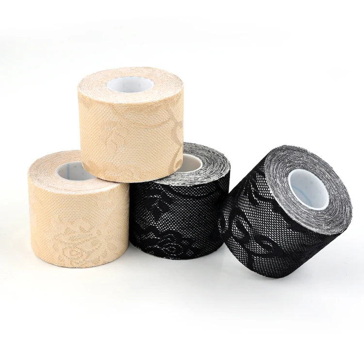 Waterproof Sweatproof Body Tape Breathable Lace Boob Tape Invisible Breast Lift for Women's Underwear Accessories