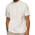Super Heavy 220gsm Thick Oversized Drop Shoulder T-shirt Mock Neck Cotton Boxy Fit t Shirt
