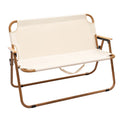 CooSport Fitness Outdoor Portable Aluminum Frame Double Folding Chair Eco-Friendly Lightweight Camping Beach Picnic Dining Park