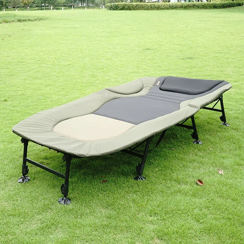 Ultralight Compact Travel Aluminum Folding Camp Bed Adjustable Height Sleeping Camp Cot Folding Camp Bed