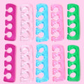 Silicone Toe Spreaders for Nail Polish Application Soft Finger Toe Separators 2.6*9.2cm Soft Gel Toe Spacers Nail Tools