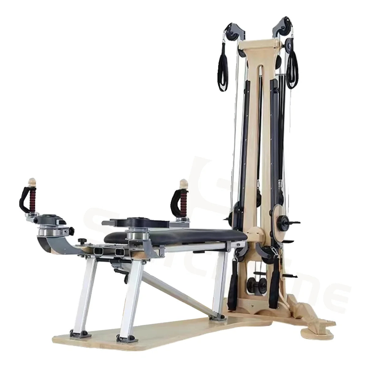 Commercial Studio Training Maple Wood Equipment Gyro Pulley Tower Combination Unit