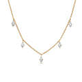 Gemnel Hot Selling Brass Jewelry Trendy Dainty Gold Minimalist Cluster Choker Necklace