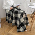 Professional Production of Winter Blankets Warm and Skin Friendly Blankets Classic Black Checkered Comfortable Blankets