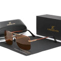 KINGSEVEN Semi-Rimeless Men's and Women's Retro 180 Elastic Templates Design Alloy Sunglasses Polarized New Eye Mask N7466