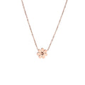 AA016149 Wholesale New Titanium Steel Waterproof Simple Fashion Jewelry Rose Gold Cute Daisy Flower Necklace
