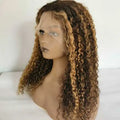 Cheap Price Breathable Piano Color Deep Wave High Temperature Hair Lace Front Synthetic Wigs for Black Women