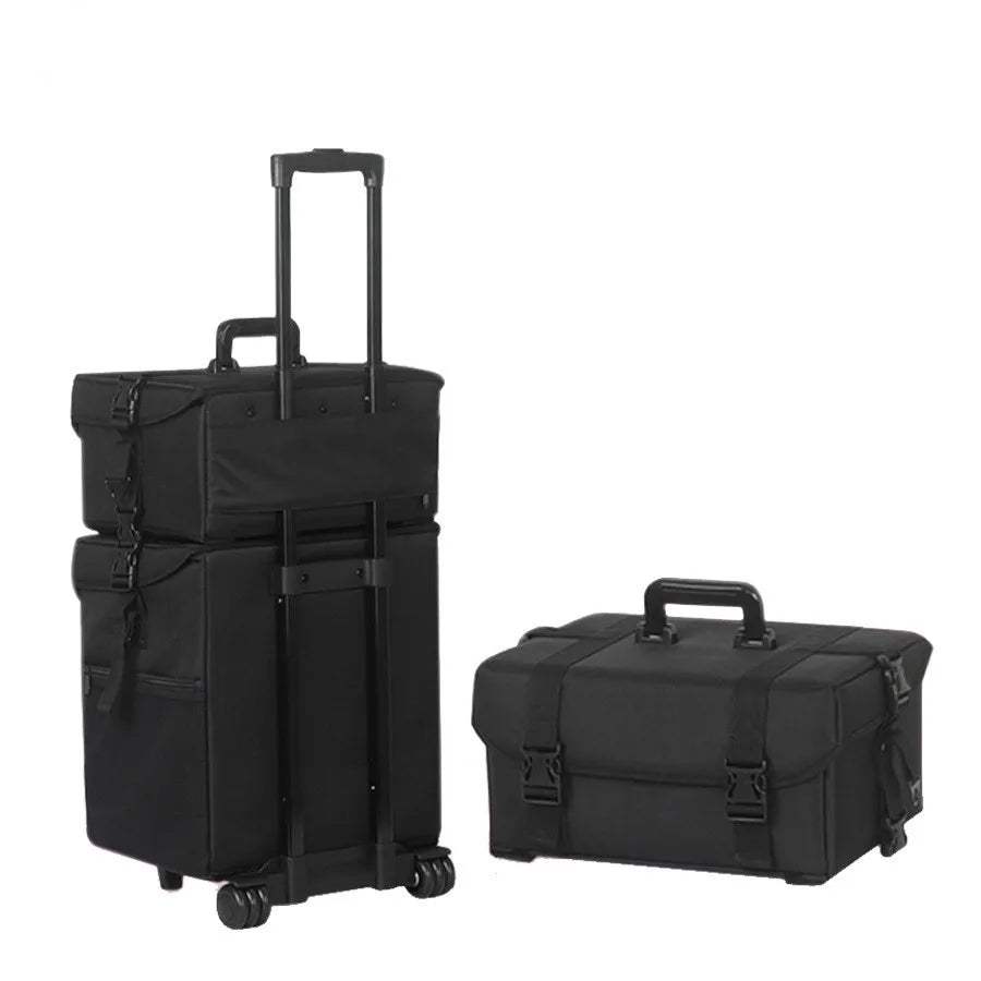Multifunctional Universal Wheel Toolbox New Oxford Cosmetic Trolley Large Capacity Professional Pull Rod Cosmetic Suitcase
