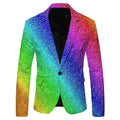 New Arrival Mens Suit Jacket Floral Printed One Button Casual Blazer Sports Coat Suit Costumes Hommes Stylish Tops for Men