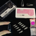 Private Label French Artificial Tips Nails 500pcs Transparent Gel X Gelly Tips Press on Nails Clear Full Cover Soft Gel Tips