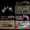 Nail Art Supplies Multi Shape Crystal Rhinestones 21 Grid Kawaii DIY DIY Nail Accessories