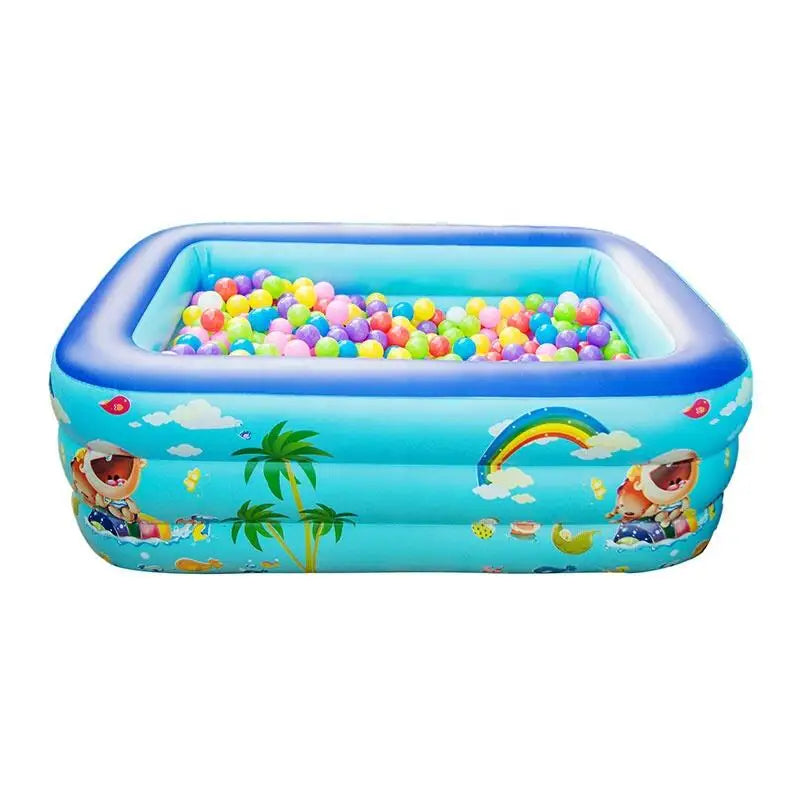 Waterhan Summer Hot Sales 130cm PVC Inflatable Swimming Pool for Kids 200-500L Capacity Outdoor Use