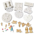 Wholesale Retro Angel Cake Fondant Mold DIY Chocolate Cake Decoration Silicone Mold for Baking Accessories