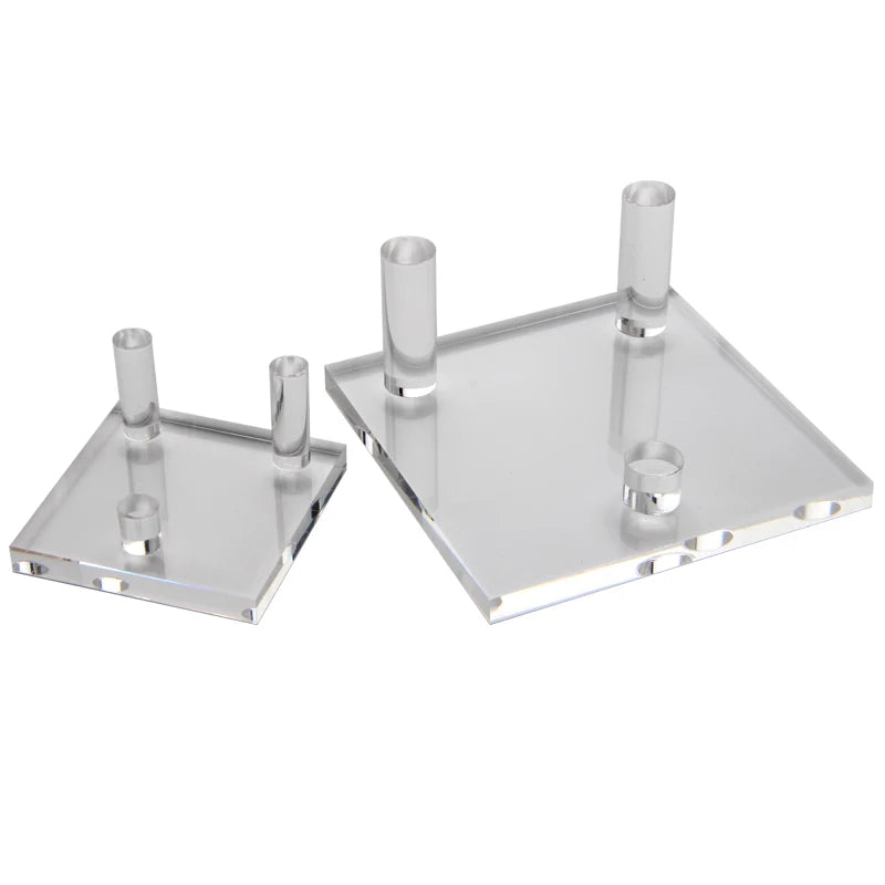 Modern Foldable Acrylic Display Rack 6.5*6.5cm Crystal Stand for Minerals Stone Garments Made of PMMA