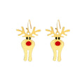 Christmas Ornaments Creative Christmas Tree Earrings Simple Snowman Bell Earrings Female Cross-border Festive Holiday Accessory