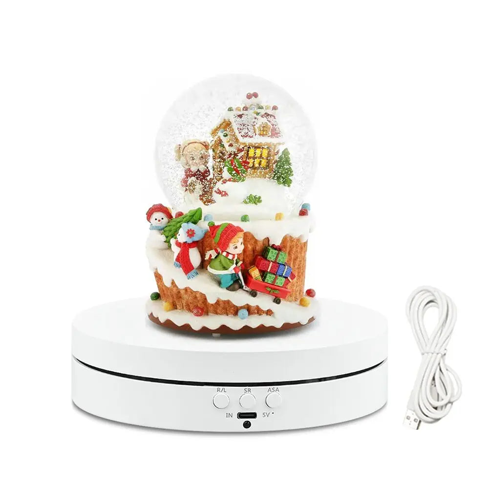 15.5cm/10kg/22lbs 360 Degree Turntable Rotating Display Stand Electric Turntable Photography Turntable Product Display Stand