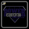 Cheer Nana Lions Rhinestone Heat Transfers - High Quality Cheer Bow Transfer for Game Day Apparel