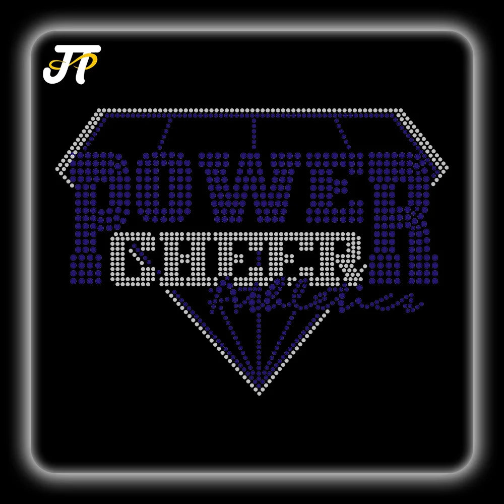 Cheer Nana Lions Rhinestone Heat Transfers - High Quality Cheer Bow Transfer for Game Day Apparel