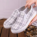 Men's Round Toe Fashion Casual Shoes Comfortable Soft Bottom Men's Canvas Shoes Non-slip Wearable Convenient Men's Walking Shoes