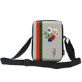 Custom Lightweight Women's Mini Messenger Bag with Adjustable Wide Shoulder Strap and Cartoon Pattern Print Shoulder Bags