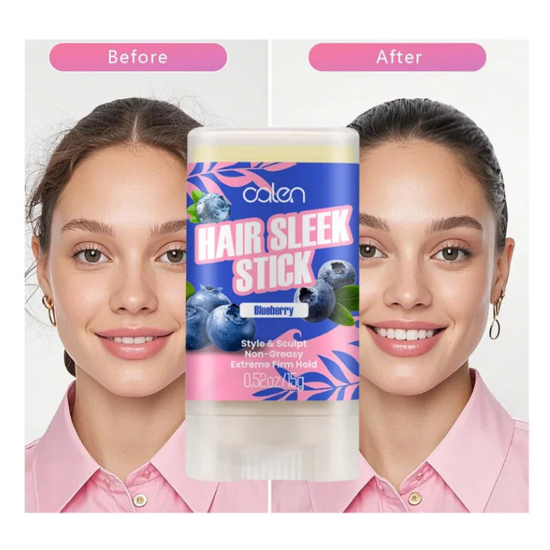 Slick Organic Hair Stick Cream Non-greasy Styling Wax for Fly-Away Edge Frizz Strong Hold