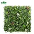 Tizen 3D Outdoor and Indoor Wall Jungle Decoration Panel  Boxwood Artificial Green Plant Grass Wall