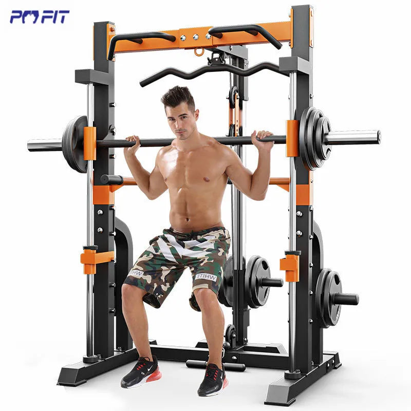 Multi Gym Power Standing Rack Half Squat Rack Smith Machine Multipurpose Gym Rack