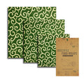 Beeswax Wrap Reusable Food Wrap for Food Storage Sustainable Organic and Eco Friendly Sandwich Bags 1 Large 1 Medium 1 Small