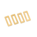 20Pcs Stainless Steel Rectangle Oval Runway Simple Charms Pendants for DIY Jewelry Findings Necklace Accessories Bulk