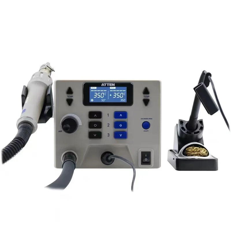 ATTEN ST-862D Update Version ST-8602D 1300W 2 in 1 Digital Rework Station Hot Air Gun 90W Soldering Iron Solder Station 110/220V