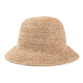 Handmade Ladies Crochet Natural Raffia Straw Bucket Hat Beach Floppy Fisherman Straw Caps