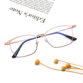 Retro Square Model Anti Blue Light Stainless Optical Glasses Metal Eyeglasses Frame