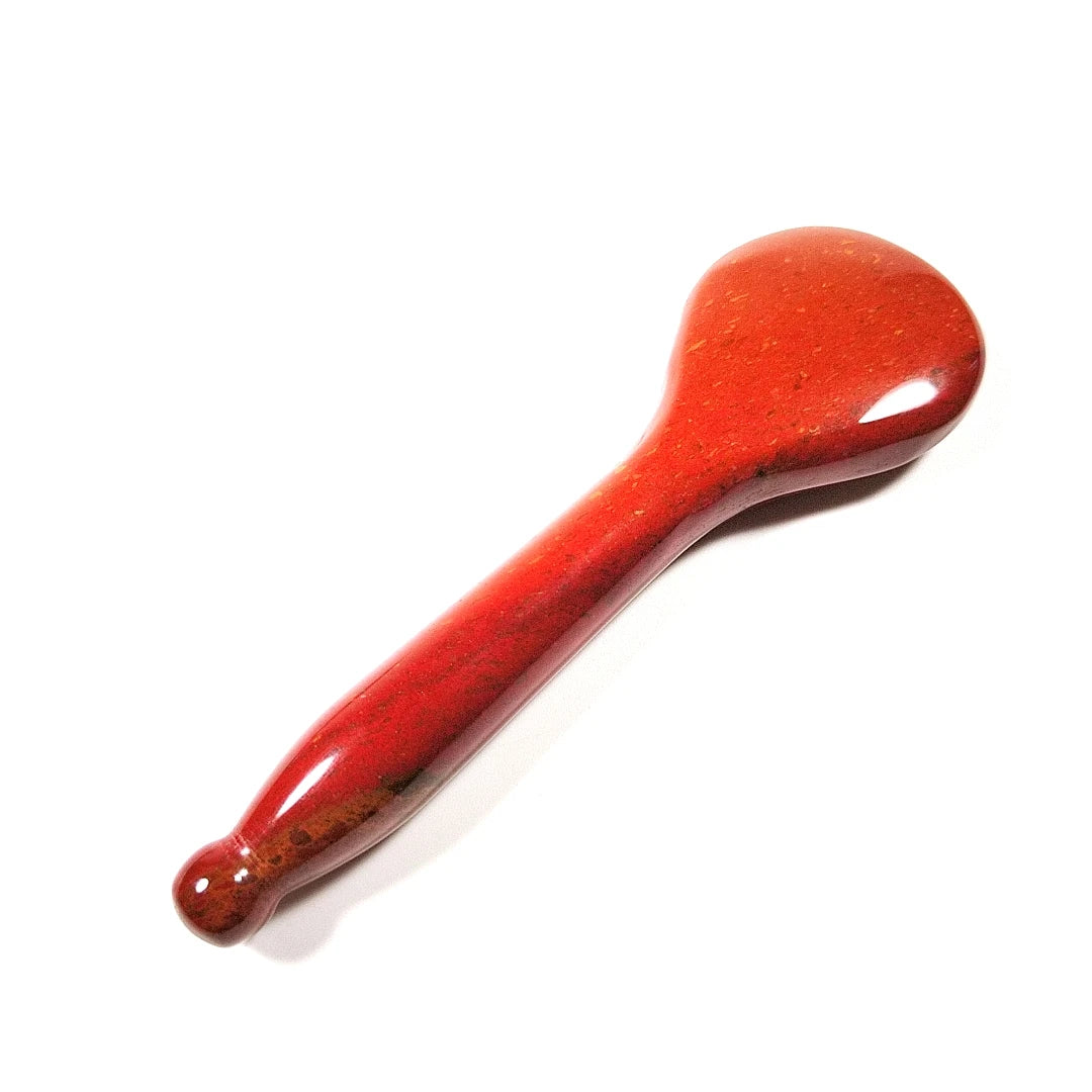 HY Gua sha scraping massage face spoon mookaite jasper jade guasha board scraper tool