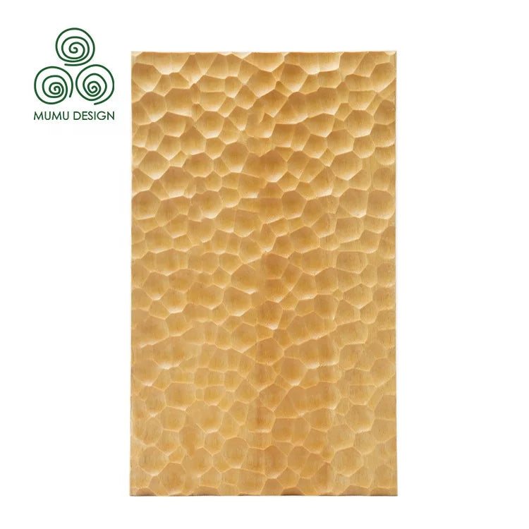MUMU Wainscot Full Frequency Indoor Cover Round Grooved Wall Panel Solid Wood Plank for Interior Decor