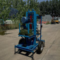 Factory 15KW 150m Wheeled Electric Hydraulic Well Drilling Rig Geothermal Drilling Machine
