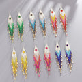 Bohemian Handmade Long Beaded Tassel Earrings Multi Color Seed Bead Tassel Earrings