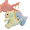 Kawaii Cartoon Plush Keychains Toys Promotion Plush Dinosaur Keychain Dinosaur Pendant Cute Stuffed Animal Toys Dino Plush Doll