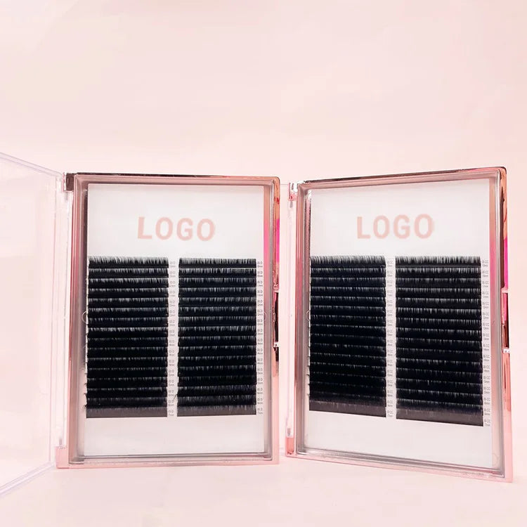 New Eyelash Individual Eyelashes Matte Black Las Extension Supplies Private Label Russian Volume Lash Extensions Trays