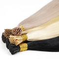 22 Inch 100g I-tip Human Hair Extensions 100% Remy Russian Virgin Hair Itips Straight Double Drawn I Tip Human Hair Extensions