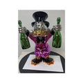 Custom Art Sculpture Ready to Ship Lovely Cartoon Duck Decorative Electroplating Resin Duck Statue Fiberglass Duck Sculpture