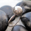 CAOSHI OEM ODM Factory Price Silver Color Pearl Rings Wholesale High Quality Pearl Vintage Rings Women Ladies